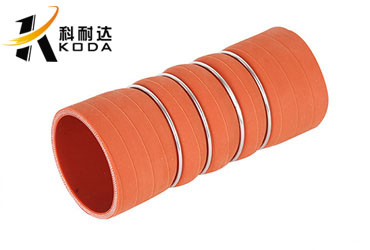 Straight 4 Rings Bellow Silicone Hose