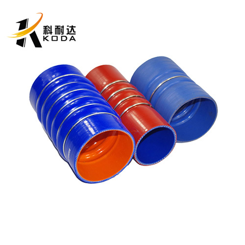 Straight 6 Rings Bellow Silicone Hose