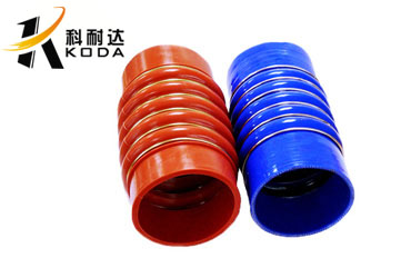 Straight 6 Rings Bellow Silicone Hose