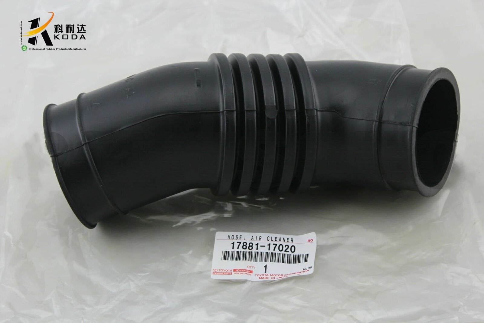 OEM 17881-17020 Rubber Air Intake Hose for Land cruiser FZJ80 4500 Engine 1HZ TOYOTA