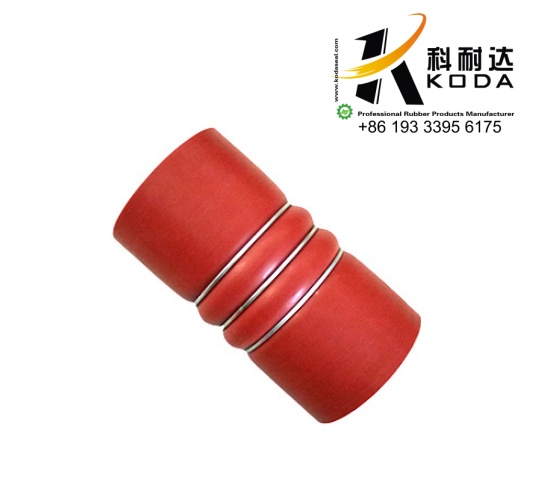 OEM NO.2021890 Silicone Bellow Hose With 3 Ring For IVECO Truck Parts