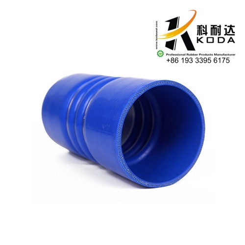 Straight 3 Rings Bellow Silicone Hose