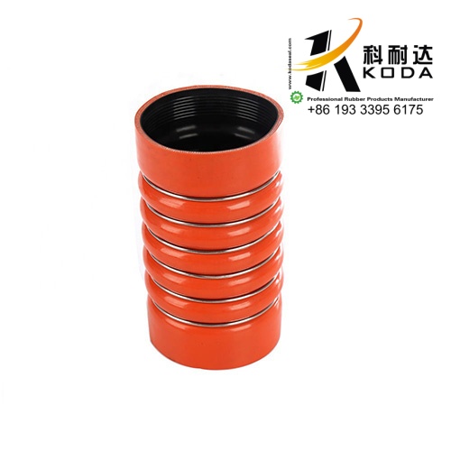 Straight 6 Rings Bellow Silicone Hose